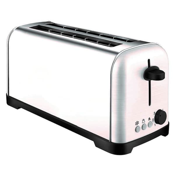 Silver Style Brödrost 2 skivor 1400w rostfritt stål - 002226