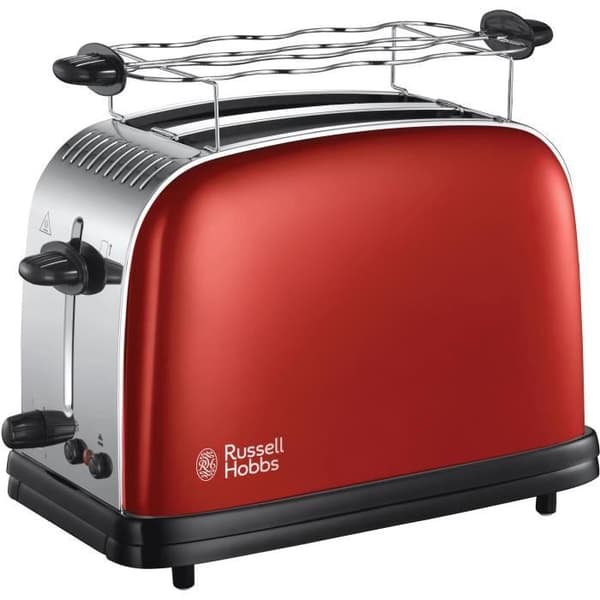 RUSSELL HOBBS 23330-56 Brödrost - Colors Plus - Fast Toast Technology - Flame Red - Extra breda fack