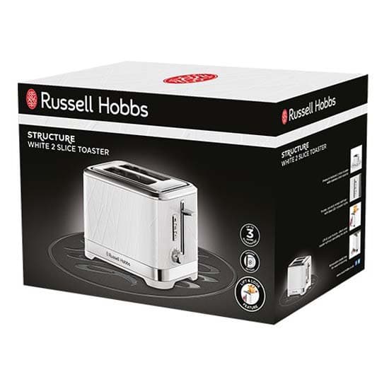 Russell Hobbs Structure Blanco 28090-56 Brødrister 2 Riller  One Size / EU Plug