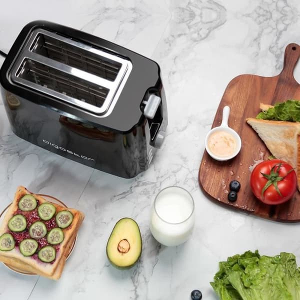 Aigostar Warrior 30JRL Brödrost - Extra breda fack 0% BPA, 750W - Avfrostnings- och återuppvärmningsfunktioner