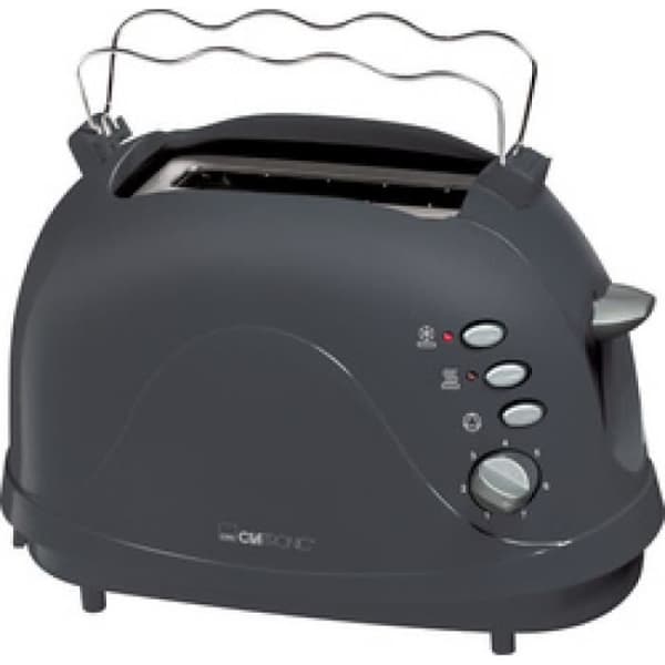 Brödrost - CLATRONIC - TA 3565 - 2 skivor - Grå - Svart