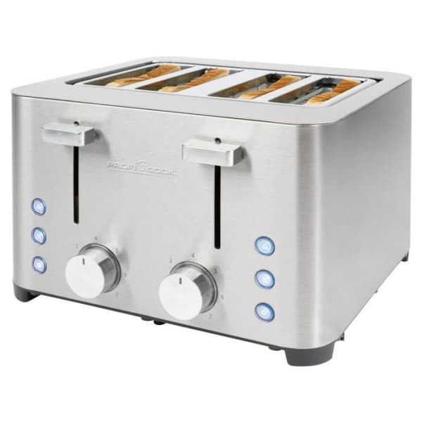 Brödrost - Proficook - PC-TA1252 - Rostfritt stål - 4 fack - 1260-1500 W