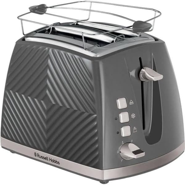 Russell Hobbs Groove 2S brødrister - grå
