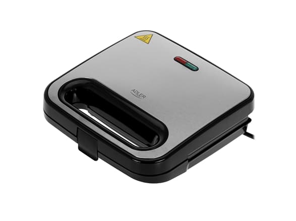 Adler Sandwich Maker | AD 3076 | 1000 W | Number of plates 1 | Black/Silver