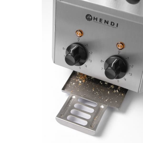 Dobbelt sandwich brødrister med timer 1200W - Hendi 261163