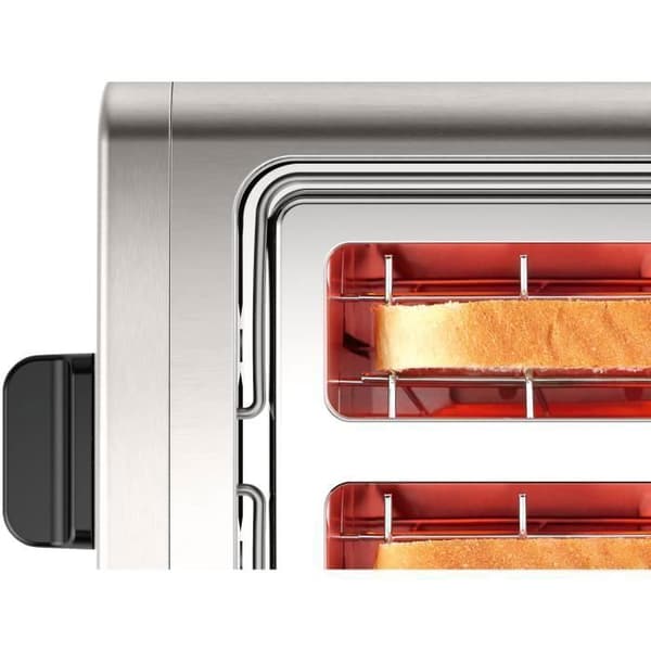 Bosch TAT3P420 brödrost - 2 platser - 970W - avfrostning - rostfritt stål/svart