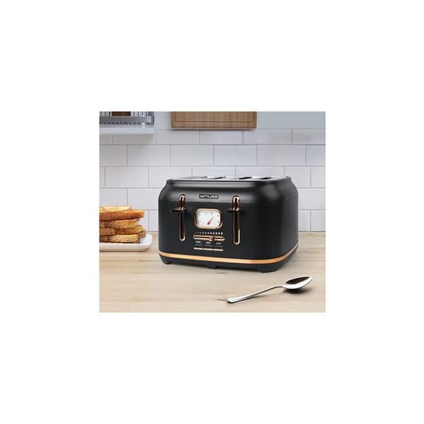 Brödrost - Muse - MS-131BC - 4 fack - 1800W - Rostfritt stål