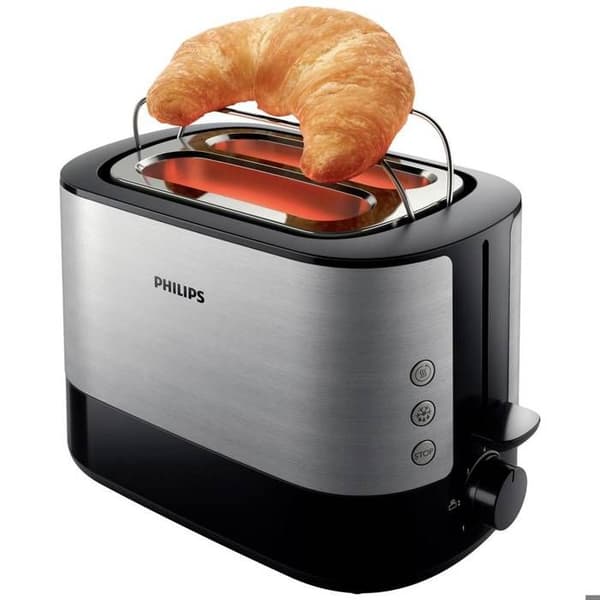 Brödrost - Philips - Viva Collection HD2639-90 - 2 skivor - 7 bryningsnivåer - Rostfritt stål