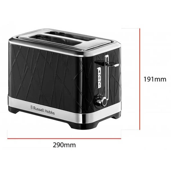 Russell Hobbs Structure Negro 28091-56 Brødrister 2 Riller  One Size / EU Plug