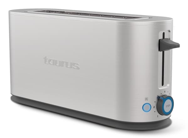 Taurus Mytoast Legend, 2 skiver, Rustfritt stål, Rustfritt stål, Knapper, Rotasjon, Nivå, 1000 W, 26 cm