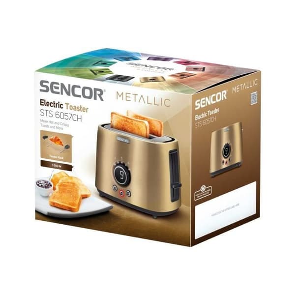 Sencor STS 6057CH 2 Slice Brödrost 2 Fack Krom