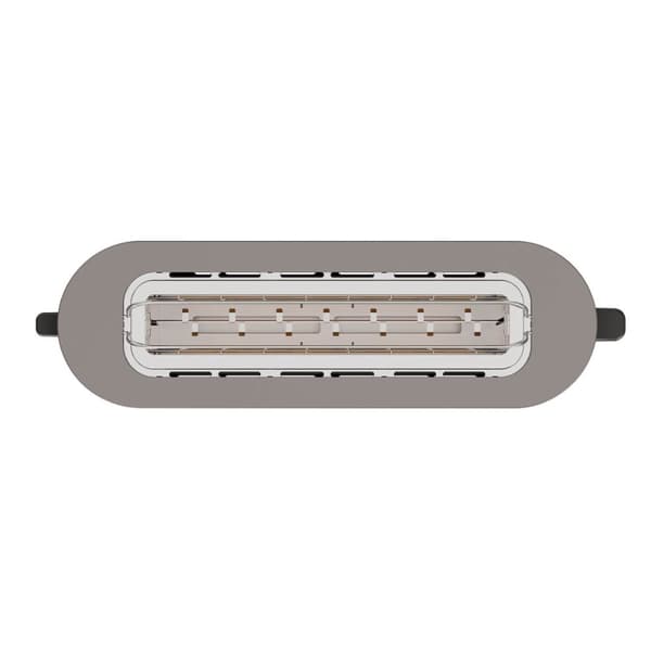 BLACK+DECKER Brødrister Toaster Langt Fack 1000W Inox