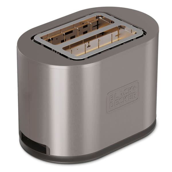 BLACK+DECKER Brødrister Toaster 2-Spor 900W Inox
