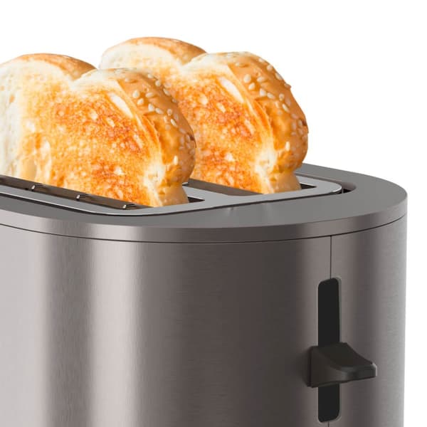 BLACK+DECKER Brødrister Toaster 2-Spor 900W Inox