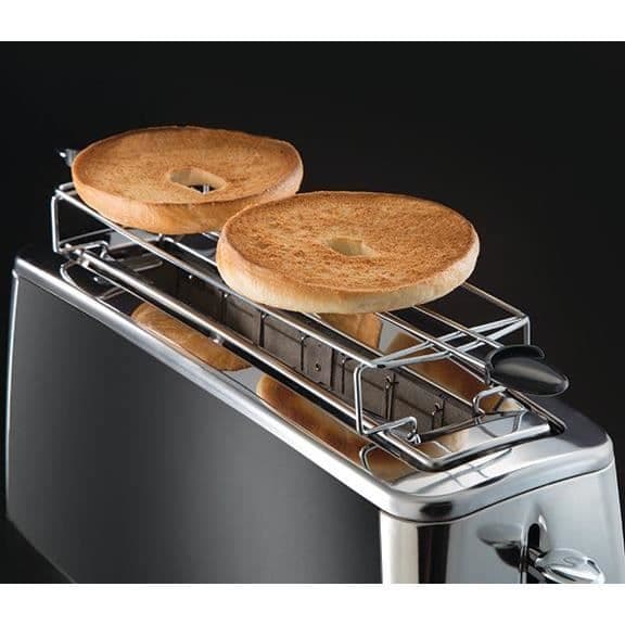 RUSSELL HOBBS Luna Brödrost - Specialbaguette - Snabbmatlagning - Bakverksvärmare - Grå