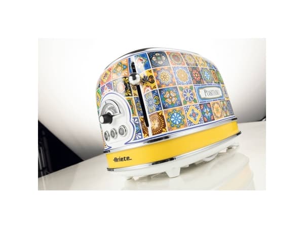 Ariete 0155/0P, 2 skivor, Multifärg, Gul, Metall, 815 W, 220-240 V, 50/60 hz