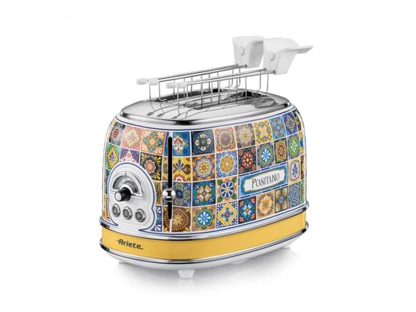 Ariete 0155/0P, 2 skivor, Multifärg, Gul, Metall, 815 W, 220-240 V, 50/60 hz