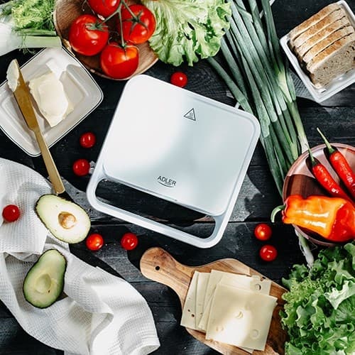 Adler AD 3070W Sandwichtoaster Hvid