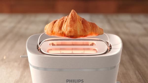 Philips HD2640/10 brödrost 2 skivor 830 W Vit