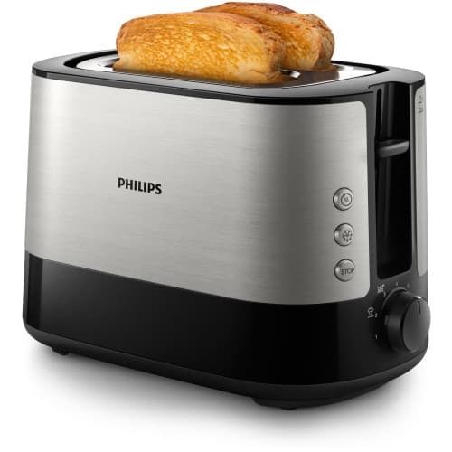 Philips Viva Collection HD2635/90 brödrostar 7 2 skivor Svart, Titan