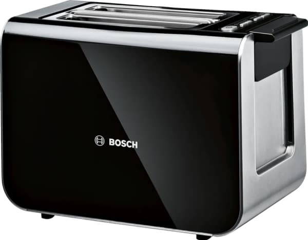 Bosch TAT8613N, 2 skiver, Sort, Rustfritt stål, Knapper, Nivå, LED, 860 W
