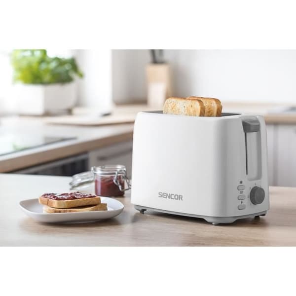 Brödrost - SENCOR - STS 2606WH - 750 W - 2 platser - Vit