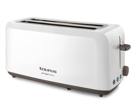Taurus MyToast Duplo, Valkoinen, Painikkeet, Rotaatio, 1450 W, 262 mm
