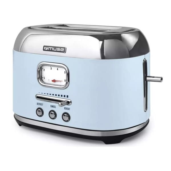 Muse Brödroster 2 skivor 1000w blå - MS-120VB