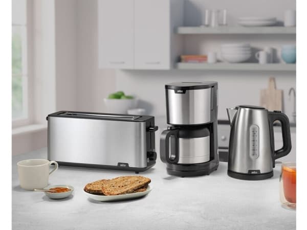 Braun HT 1610, Sort, Rustfritt stål, Plast, Rustfritt stål, Knapper, Rotasjon, 1030 W, 25 cm