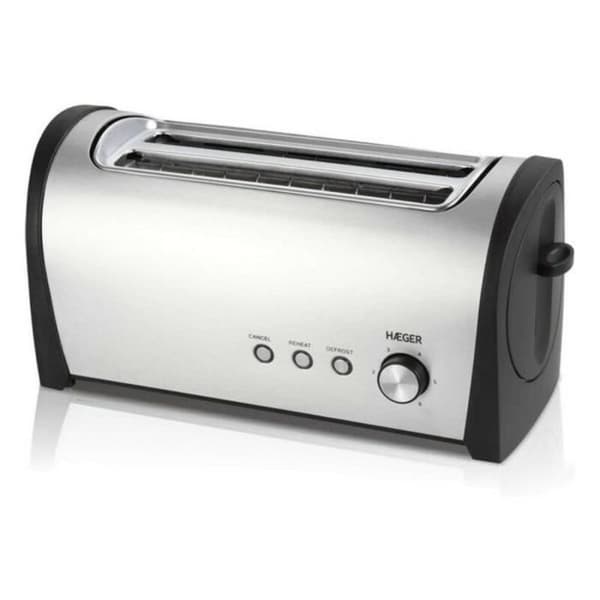 Brödrost - Haeger - Frukost Plus - 1400 W - Multifunktion - 6 intensitetsnivåer