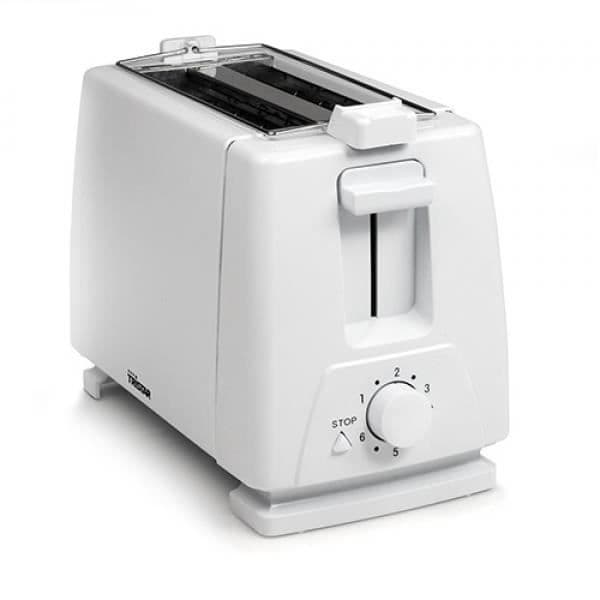 TRISTAR BR1009 elektrisk brödrost - 750W - 1 skiva - 6 justerbara lägen - Vit