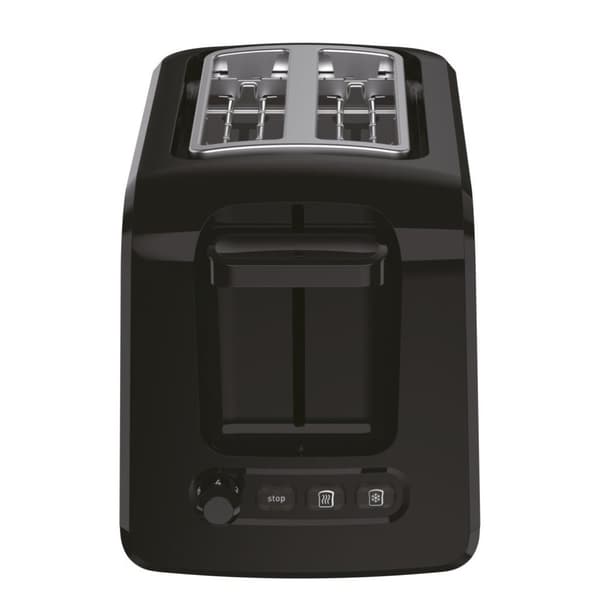 Tefal TT410D Express Brødrister 16x26x19 cm 850W Rustfrit Stål/Sort
