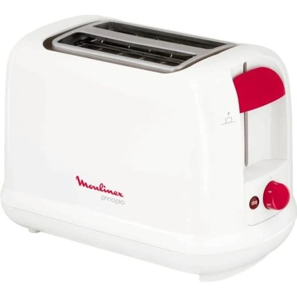 MOULINEX Principio brödrost - Vit - 2 skivor - 7 bryningsnivåer - Avfrostningsfunktion