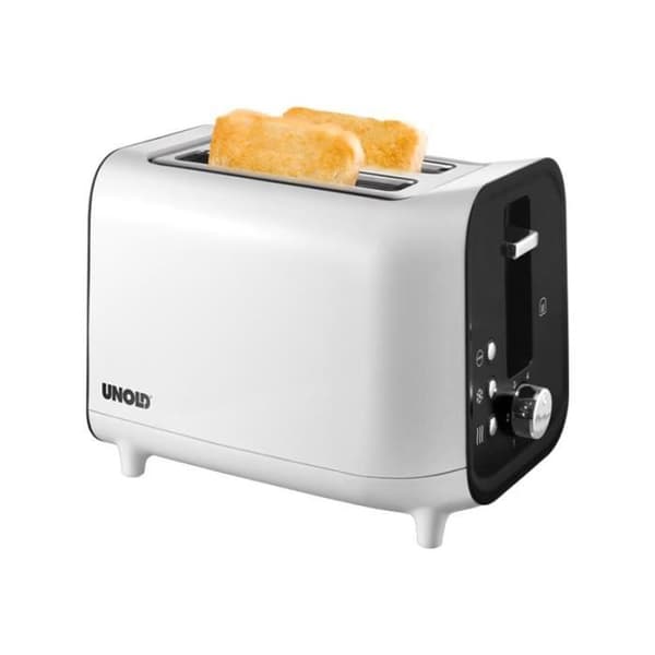 UNOLD 38410 2-skiva brödrost - Vit - 800W - 2 platser