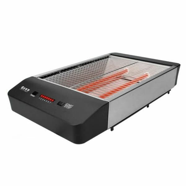 Brödrost - TM Electron - 600W - Svart - 2 skivor - Automatisk avstängning