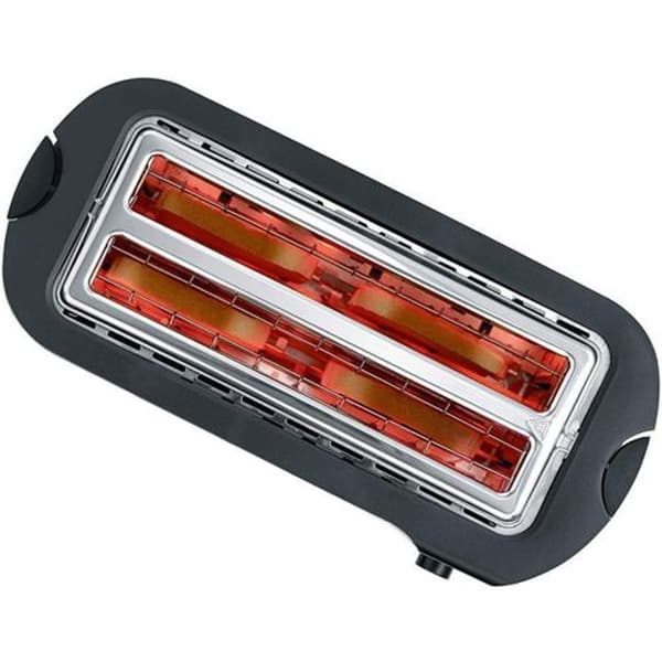 Brödrost - SEVERIN - 2590 - 2 fack - 1400W - borstat rostfritt stål/svart