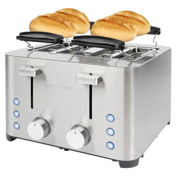 Brödrost - Proficook - PC-TA1252 - Rostfritt stål - 4 fack - 1260-1500 W