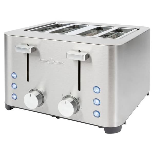 Brödrost - Proficook - PC-TA1252 - Rostfritt stål - 4 fack - 1260-1500 W
