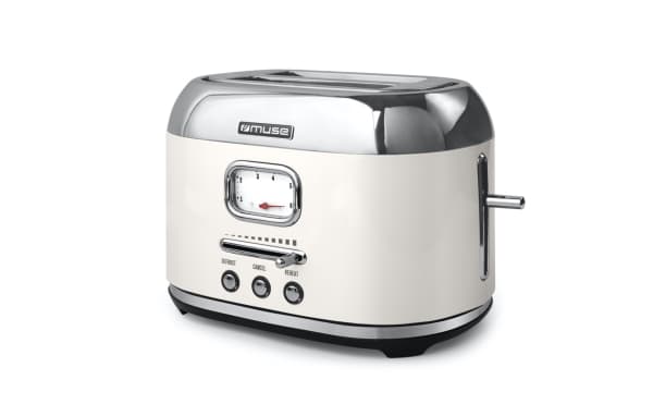 Muse MS-120 SC, 2 skiver, Hvit, Rustfritt stål, Knapper, Nivå, 1000 W, 220 - 240 V