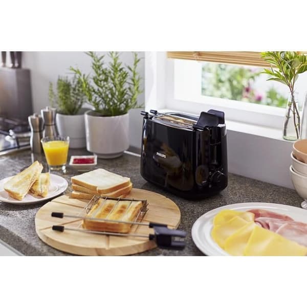 PHILIPS Daily Collection HD2583-90 Brödrost - 8 skivor - Svart - Plast - 600 W