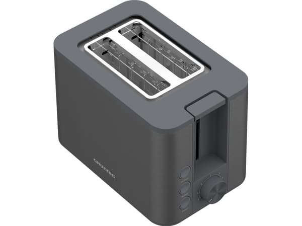 Grundig TA 7340 Inox Ekmek Kizartma Makinesi, 2 skiver, Antrasitt, Rustfritt stål, Knapper, Rotasjon, 950 W, China