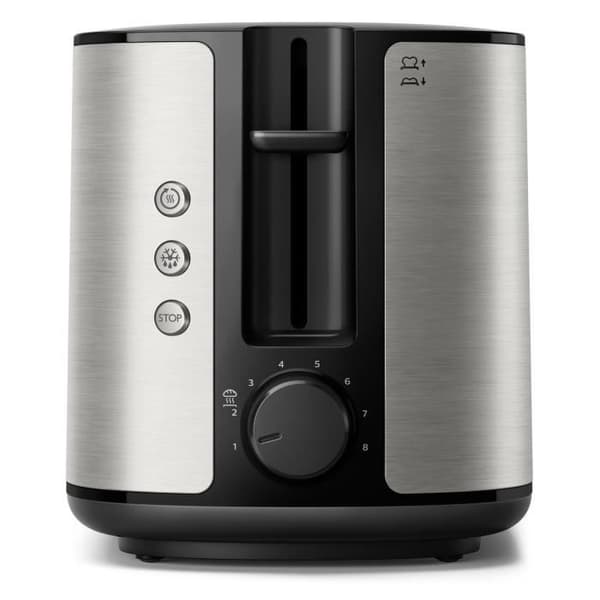 Philips Daily Collection brödrost - 2 platser för rostat bröd och bröd - Metal HD2650/90