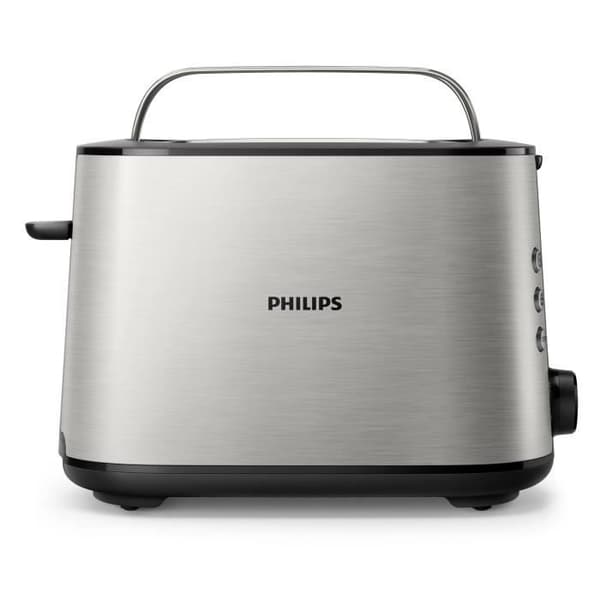 Philips Daily Collection brödrost - 2 platser för rostat bröd och bröd - Metal HD2650/90