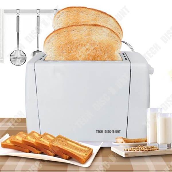 TD® TD® Brödrost Brödrost justerbar köksskorpor frukost automatisk två rostfack temperaturkontroll 750 W