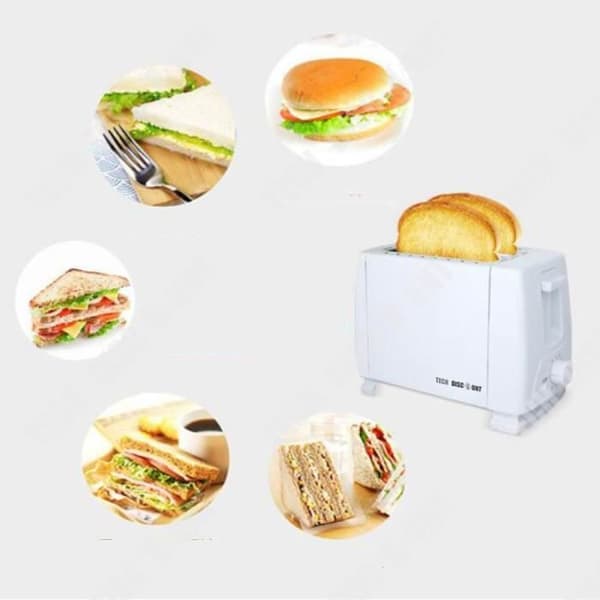 TD® TD® Brödrost Brödrost justerbar köksskorpor frukost automatisk två rostfack temperaturkontroll 750 W