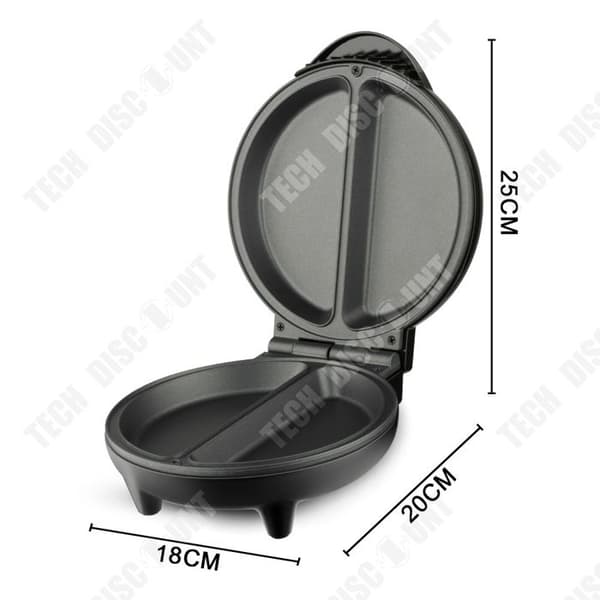TD® Pizza Grill Extra Deep Electric Crepe Pan Panini Smörgåsmaskin Crepe Maker Non-Stick beläggning