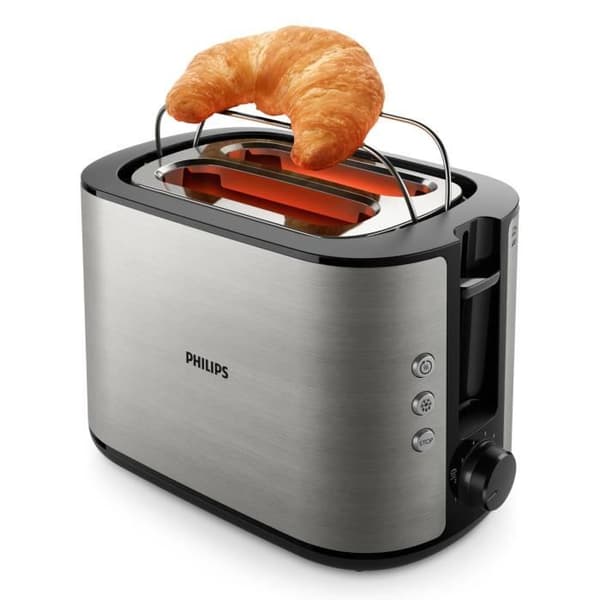 Philips Daily Collection brödrost - 2 platser för rostat bröd och bröd - Metal HD2650/90