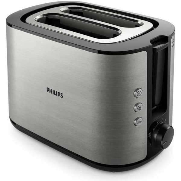 Philips Daily Collection brödrost - 2 platser för rostat bröd och bröd - Metal HD2650/90