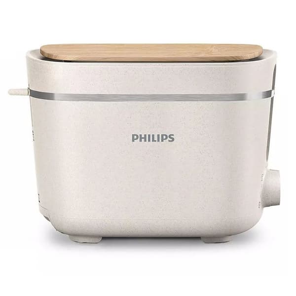 PHILIPS - Brödrost - 2 platser - 830W - Eco Conscious - matt silkesvit - HD2640.10