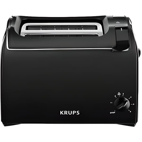 KRUPS KH1518 brödrost - 2 skivor - Svart - 700 Watt